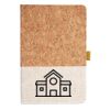 Cork And Heathered Fabric Hardcover Journal 5.5" X 8.25" Thumbnail