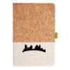 Cork And Heathered Fabric Hardcover Journal 5.5" X 8.25" Thumbnail