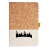 Cork And Heathered Fabric Hardcover Journal 5.5" X 8.25" Thumbnail