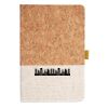Cork And Heathered Fabric Hardcover Journal 5.5" X 8.25" Thumbnail