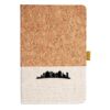 Cork And Heathered Fabric Hardcover Journal 5.5" X 8.25" Thumbnail