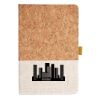 Cork And Heathered Fabric Hardcover Journal 5.5" X 8.25" Thumbnail
