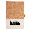 Cork And Heathered Fabric Hardcover Journal 5.5" X 8.25" Thumbnail