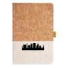Cork And Heathered Fabric Hardcover Journal 5.5" X 8.25" Thumbnail