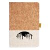 Cork And Heathered Fabric Hardcover Journal 5.5" X 8.25" Thumbnail