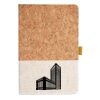 Cork And Heathered Fabric Hardcover Journal 5.5" X 8.25" Thumbnail