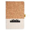 Cork And Heathered Fabric Hardcover Journal 5.5" X 8.25" Thumbnail