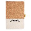 Cork And Heathered Fabric Hardcover Journal 5.5" X 8.25" Thumbnail