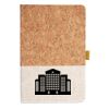 Cork And Heathered Fabric Hardcover Journal 5.5" X 8.25" Thumbnail