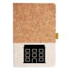 Cork And Heathered Fabric Hardcover Journal 5.5" X 8.25" Thumbnail