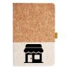 Cork And Heathered Fabric Hardcover Journal 5.5" X 8.25" Thumbnail