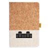 Cork And Heathered Fabric Hardcover Journal 5.5" X 8.25" Thumbnail
