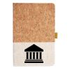 Cork And Heathered Fabric Hardcover Journal 5.5" X 8.25" Thumbnail