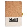 Cork And Heathered Fabric Hardcover Journal 5.5" X 8.25" Thumbnail