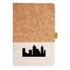 Cork And Heathered Fabric Hardcover Journal 5.5" X 8.25" Thumbnail