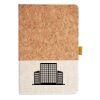 Cork And Heathered Fabric Hardcover Journal 5.5" X 8.25" Thumbnail
