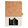 Cork And Heathered Fabric Hardcover Journal 5.5" X 8.25" Thumbnail