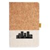 Cork And Heathered Fabric Hardcover Journal 5.5" X 8.25" Thumbnail