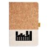 Cork And Heathered Fabric Hardcover Journal 5.5" X 8.25" Thumbnail