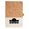 Cork And Heathered Fabric Hardcover Journal 5.5" X 8.25" Thumbnail