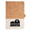 Cork And Heathered Fabric Hardcover Journal 5.5" X 8.25" Thumbnail