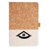 Cork And Heathered Fabric Hardcover Journal 5.5" X 8.25" Thumbnail