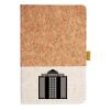 Cork And Heathered Fabric Hardcover Journal 5.5" X 8.25" Thumbnail