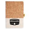 Cork And Heathered Fabric Hardcover Journal 5.5" X 8.25" Thumbnail