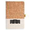 Cork And Heathered Fabric Hardcover Journal 5.5" X 8.25" Thumbnail