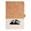Cork And Heathered Fabric Hardcover Journal 5.5" X 8.25" Thumbnail