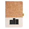 Cork And Heathered Fabric Hardcover Journal 5.5" X 8.25" Thumbnail