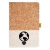 Cork And Heathered Fabric Hardcover Journal 5.5" X 8.25" Thumbnail