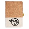 Cork And Heathered Fabric Hardcover Journal 5.5" X 8.25" Thumbnail