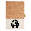 Cork And Heathered Fabric Hardcover Journal 5.5" X 8.25" Thumbnail