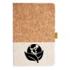 Cork And Heathered Fabric Hardcover Journal 5.5" X 8.25" Thumbnail