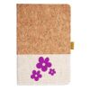 Cork And Heathered Fabric Hardcover Journal 5.5" X 8.25" Thumbnail