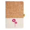 Cork And Heathered Fabric Hardcover Journal 5.5" X 8.25" Thumbnail