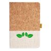 Cork And Heathered Fabric Hardcover Journal 5.5" X 8.25" Thumbnail