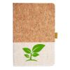 Cork And Heathered Fabric Hardcover Journal 5.5" X 8.25" Thumbnail