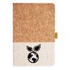 Cork And Heathered Fabric Hardcover Journal 5.5" X 8.25" Thumbnail