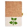 Cork And Heathered Fabric Hardcover Journal 5.5" X 8.25" Thumbnail