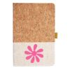 Cork And Heathered Fabric Hardcover Journal 5.5" X 8.25" Thumbnail
