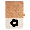 Cork And Heathered Fabric Hardcover Journal 5.5" X 8.25" Thumbnail