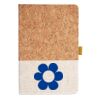 Cork And Heathered Fabric Hardcover Journal 5.5" X 8.25" Thumbnail