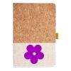 Cork And Heathered Fabric Hardcover Journal 5.5" X 8.25" Thumbnail