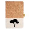 Cork And Heathered Fabric Hardcover Journal 5.5" X 8.25" Thumbnail