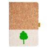 Cork And Heathered Fabric Hardcover Journal 5.5" X 8.25" Thumbnail