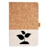 Cork And Heathered Fabric Hardcover Journal 5.5" X 8.25" Thumbnail