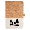Cork And Heathered Fabric Hardcover Journal 5.5" X 8.25" Thumbnail