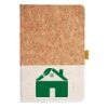 Cork And Heathered Fabric Hardcover Journal 5.5" X 8.25" Thumbnail